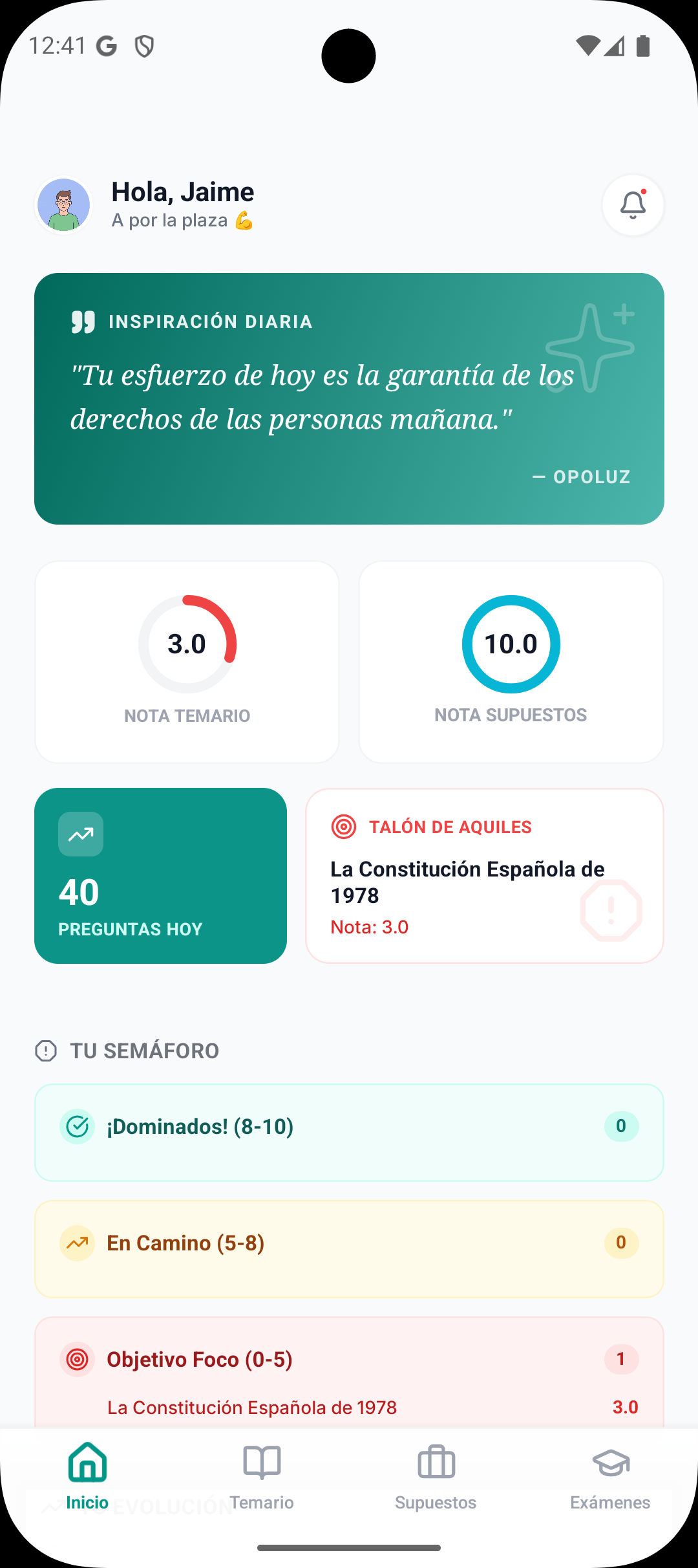 Opoluz App Home Screen